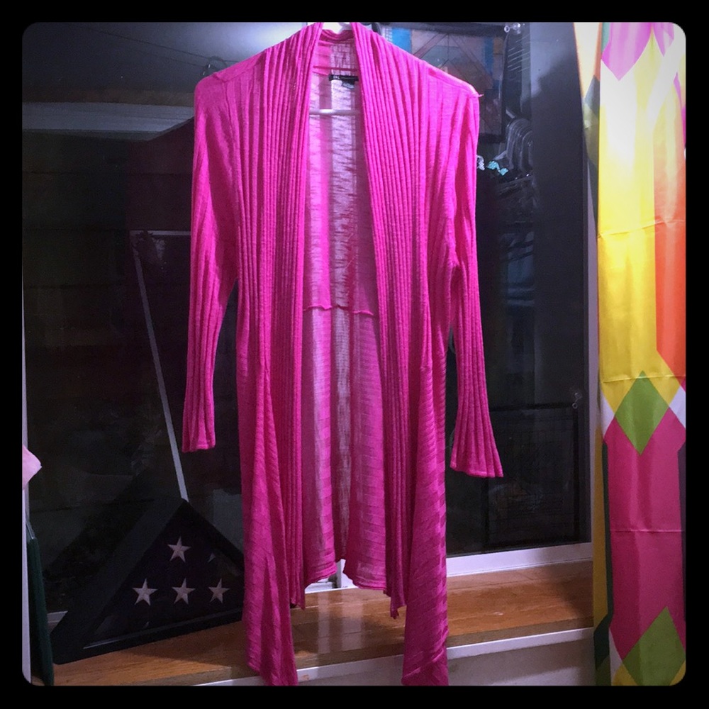Cute pink cardigan!